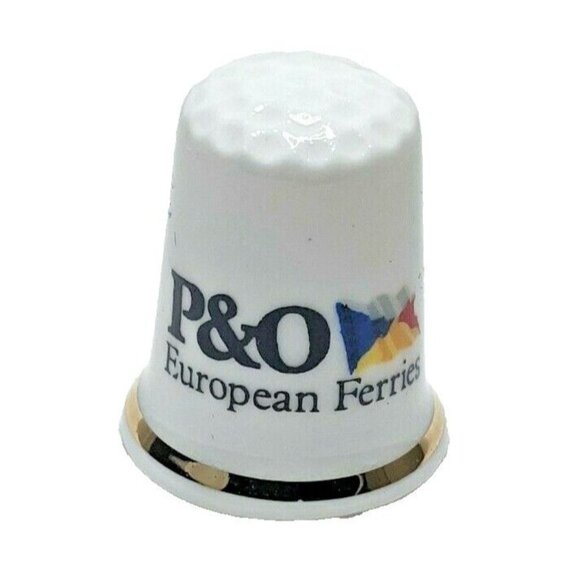 Sampson Souvenirs P&O European Ferries Collectors Porcelain China Thimble - Picture 2 of 5